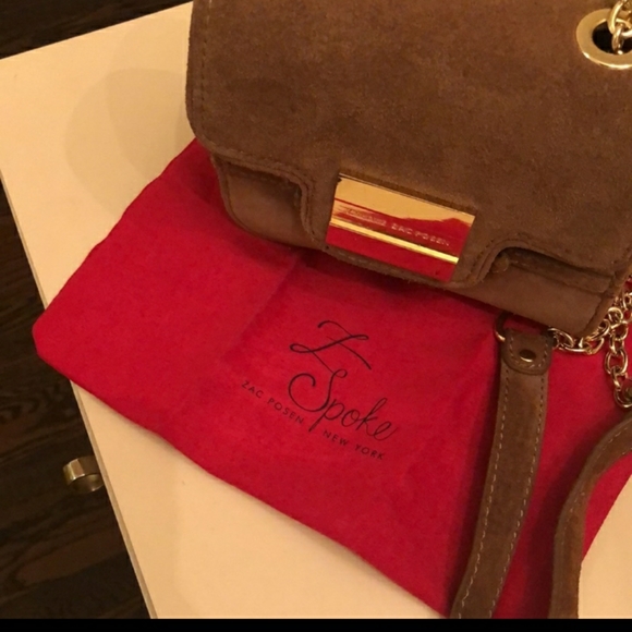 Zac Posen Z Spoke Brown Suede Purse - Picture 2 of 12